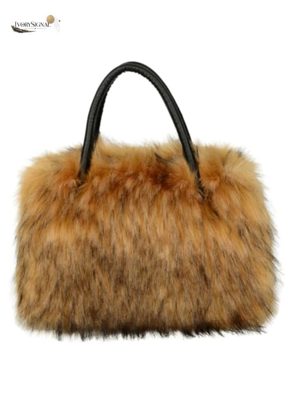 Faux Fur Furry Tote Bag for Women Fuzzy Large Handbag Cute Soft Fluffy Purse
